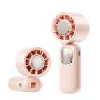 Turbo Cooling Handheld Fan Portable Rechargeable Battery Compact Design
