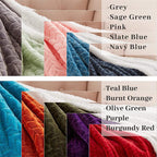 Thermal Insulating Blanket Soft Hypoallergenic Microfiber Fleece Cozy Throw