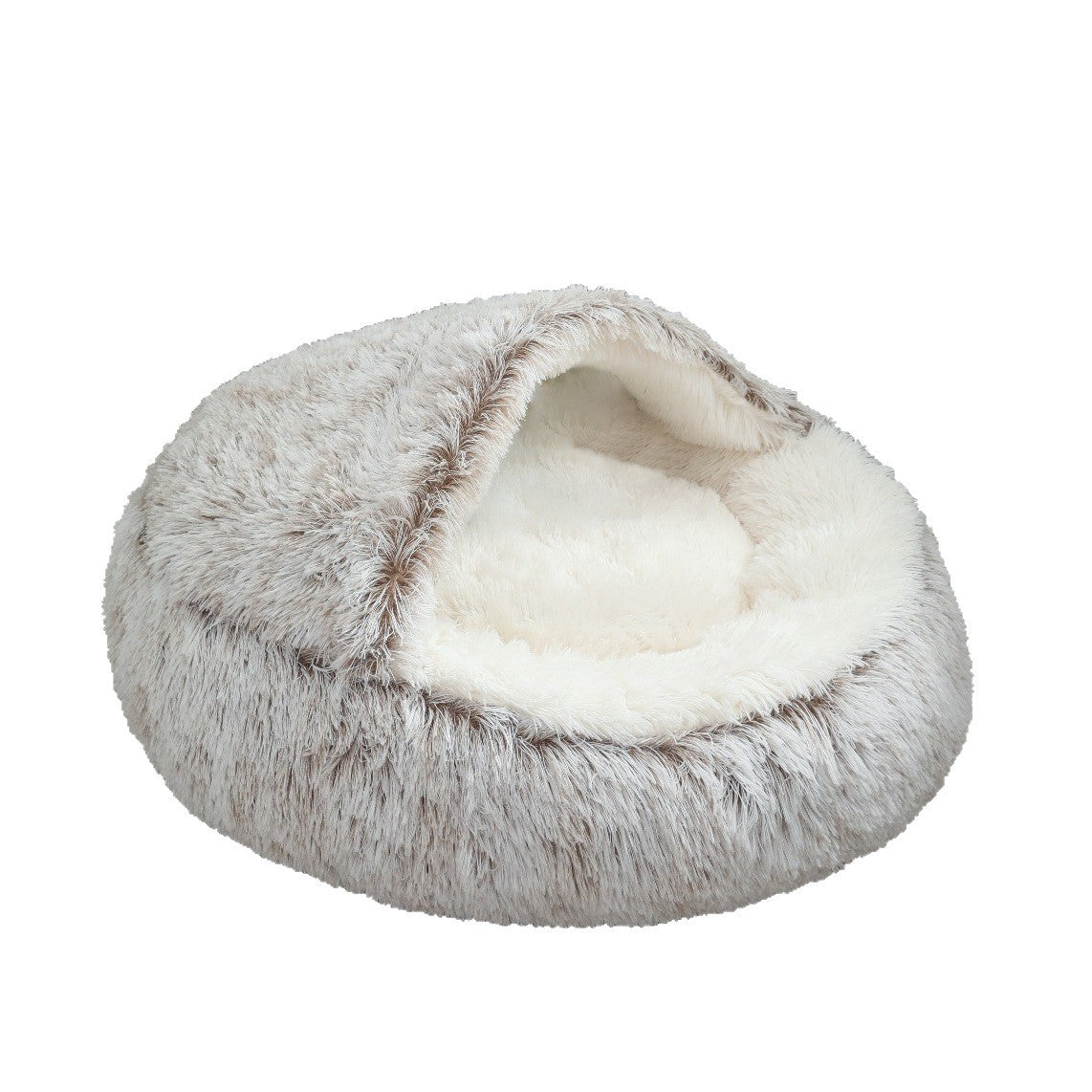 Women's Cozy Round Pet Bed Soft Plush Non-Slip Indoor Outdoor Dog Cat Bed