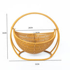 Handwoven Decorative Fruit Bowl 28cm Diameter Unisex Kitchen Basket