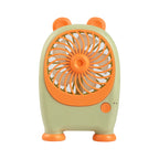 Portable Handheld Fan Rabbit Design USB Rechargeable Adjustable Speeds Lightweight for Women