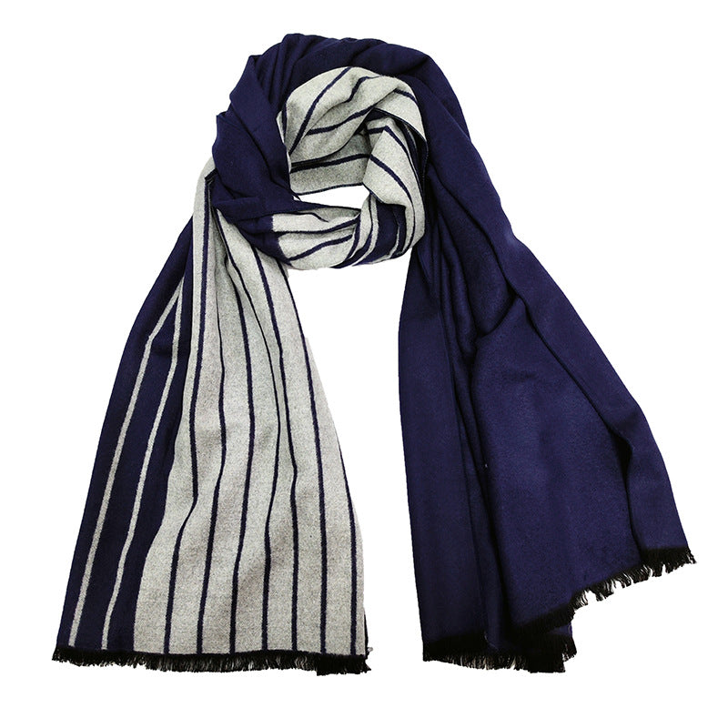 Ladies Scarf Soft Fleece Blend Warm Elegant Geometric Pattern Wrap