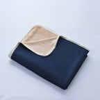 Brehn Cozy Reversible Fleece Blanket Soft Breathable Throw for Sofa Bed and Camping