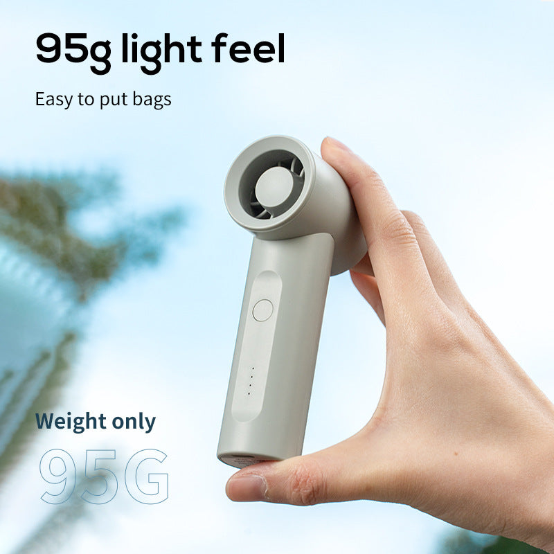 Portable USB Handheld Fan for Women Compact Lightweight Rechargeable Personal Cooling Fan