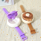 Portable Handheld Fan Cute Rabbit Design USB Rechargeable Adjustable Speed Battery Powered