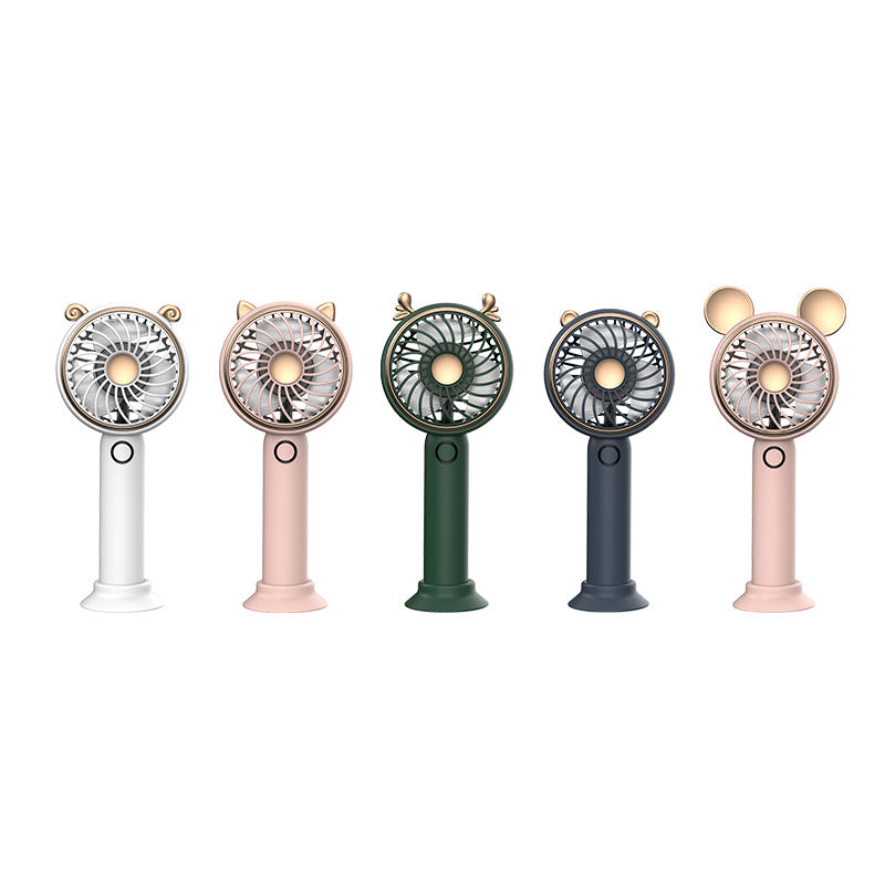 Women's Portable Mini Fan Animal Design Lightweight Handheld Personal Fan