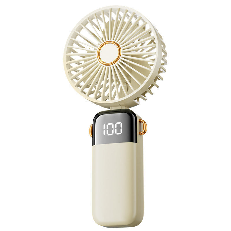 Portable Mini Fan Battery Operated Quiet Cordless Handheld with LED Display Multiple Speeds