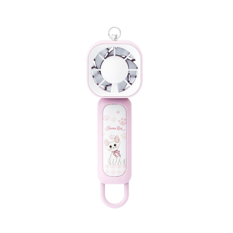 Portable Handheld Fan Rechargeable Lightweight Adjustable Speed Unisex Cooling Device