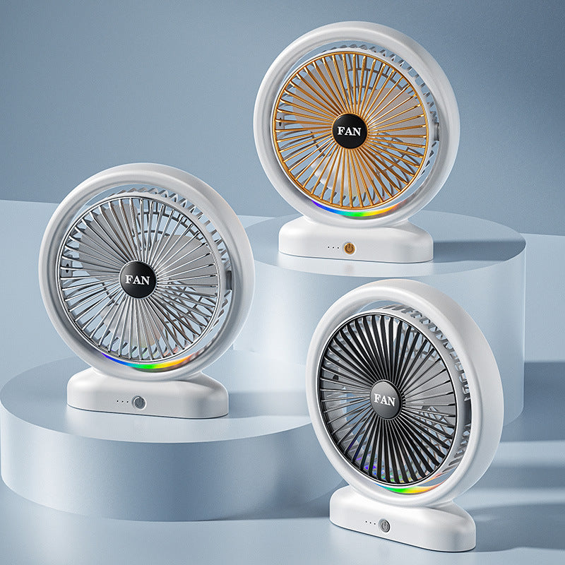 Personalized Desk Fan Quiet Operation Adjustable Speed 360° Rotation Compact Design