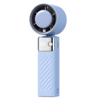 Portable Smart Handheld Fan with LED Temperature Display Rechargeable Quiet Operation