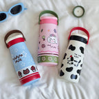 Playful Insulated Water Bottle BPA-Free Plastic with Handle and Animal Design for Women