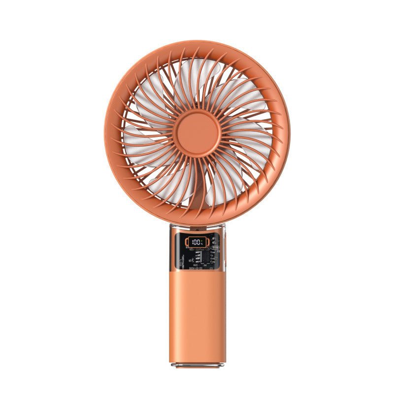 Harrow Portable Rechargeable Desk Fan High-Powered Wireless Cooling with Adjustable Speeds and Digital Display