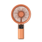 Portable Rechargeable Desk Fan High-Powered Wireless Cooling with Adjustable Speeds and Digital Display