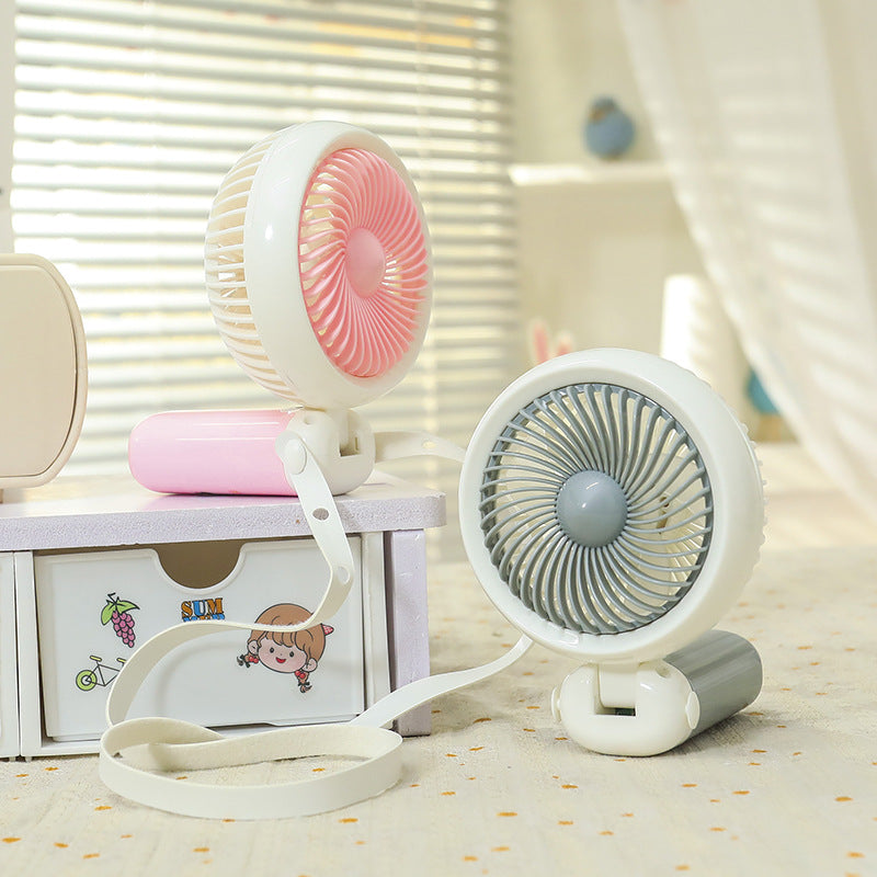Portable Handheld Fan USB Rechargeable Cute Animal Design Compact Lightweight for Women and Kids