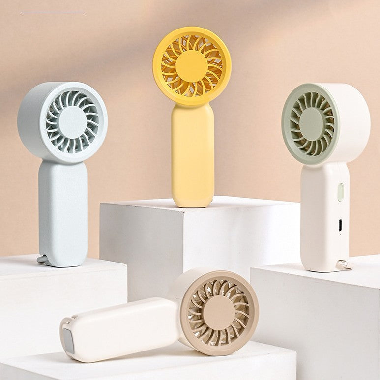 Portable Handheld Fan Rechargeable USB Battery Powered Compact Quiet