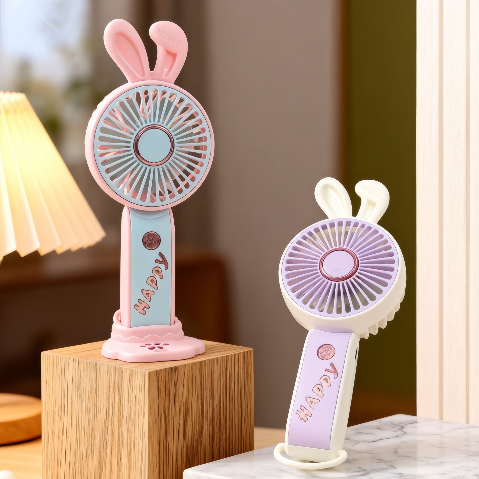 Portable USB Handheld Fan Lightweight Ergonomic Animal Design Cute Personal Cooling Fan