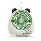 Portable USB Rechargeable Hand Fan Panda Design Lightweight Quiet Operation