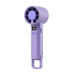 Portable Mini Fan with Digital Display and Adjustable Speeds for Women