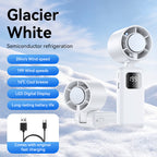 Portable Mini Air Cooler with LED Display and Adjustable Wind Speeds