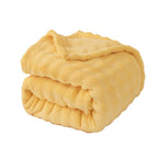 Soft Plush Blanket for Women with Detailed Ribbed Texture Cozy Warm Throw Blanket