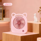 Portable Table Fan Creative House Design Compact Quiet Operation for Desk or Travel