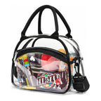 Ladies Transparent Cooler Bag PVC Material Spacious Clear Insulated Tote with Adjustable Strap