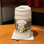 Women's Insulated Coffee Mug 350ml Spill-Proof Lid Hot and Cold Drink Tumbler