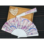 Ladies Decorative Fan Shimmering Shell Pattern Lightweight Portable Handheld Fan