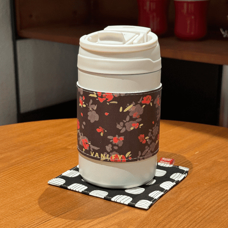 Insulated Women's Drinking Cup Leak-Proof Lid Playful Animal Design Reusable Eco-Friendly