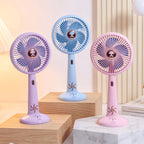Portable USB Desk Fan with Adjustable Tilt Flexible Neck Lightweight Quiet Operation