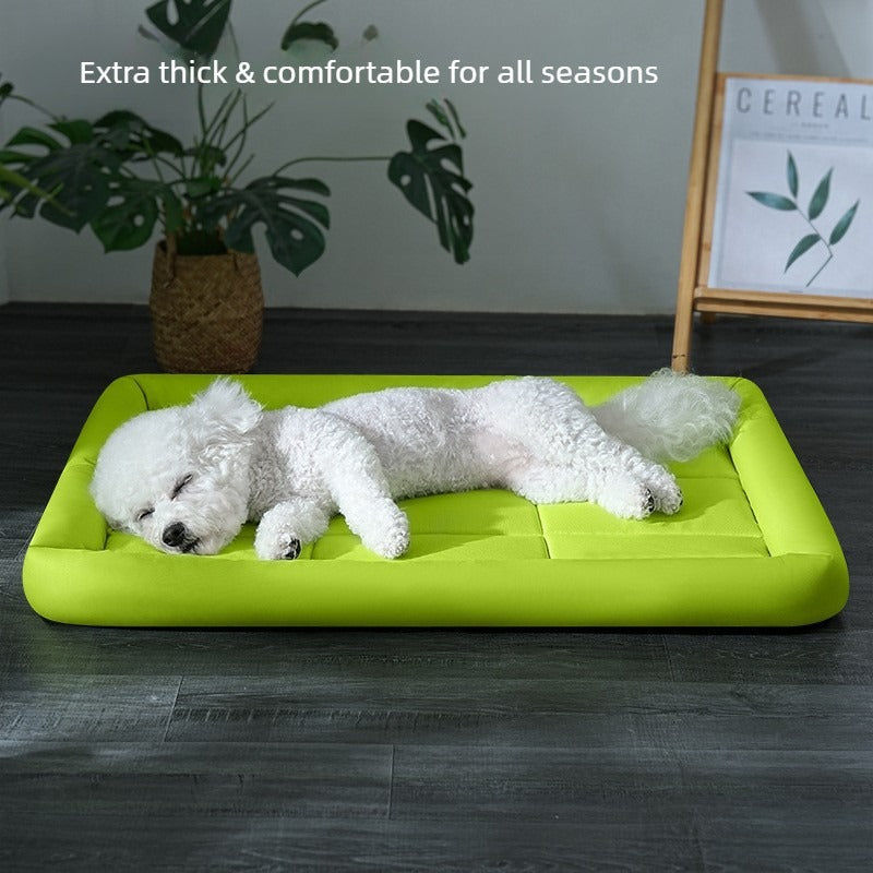 Pet Mat Comfortable Breathable Dog and Cat Bed with Padded Edges Indoor Outdoor