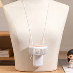 Portable USB Rechargeable Hand Fan for Women with Cute Cartoon Design and Adjustable Speed