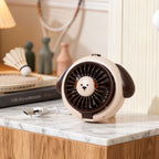 Portable USB Rechargeable Handheld Fan with Cute Dog Design Compact Quiet Operation