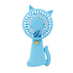 Portable USB Hand Fan for Women Cat Design Adjustable Speed Ergonomic Grip