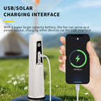 Solar-Powered Ventilation Fan with Remote Control USB Charging and Adjustable Light for Home and Office