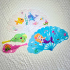 Ladies Colorful Folding Fan Lightweight Portable Durable Plastic Design