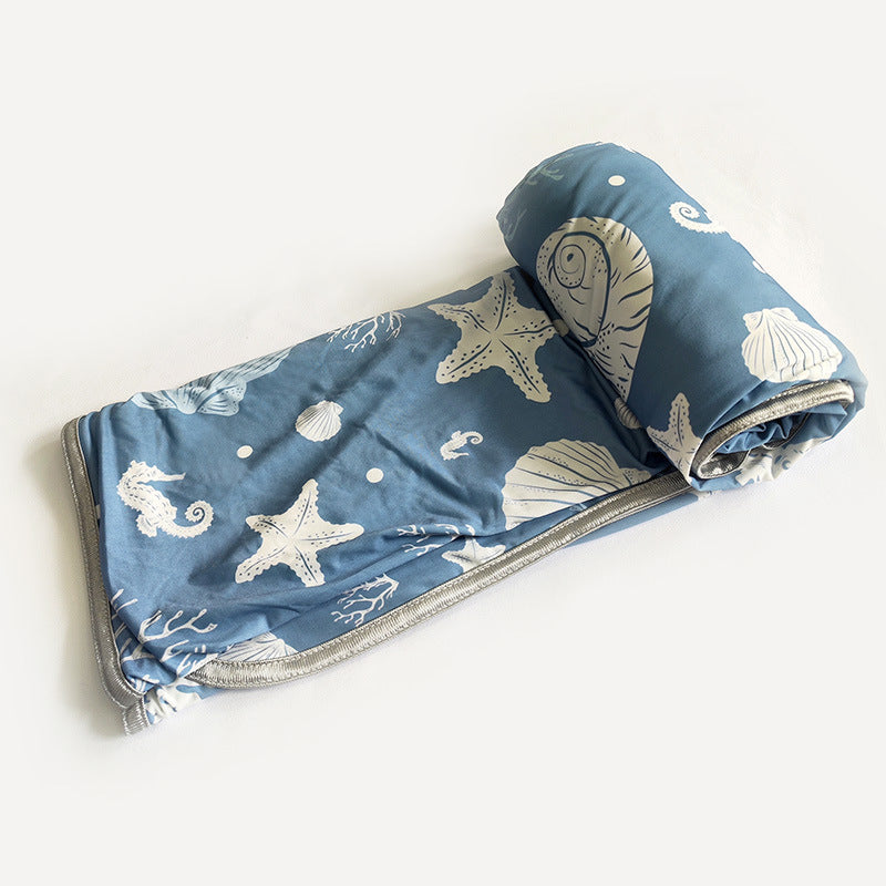 Foldable Picnic Blanket Water-Resistant Outdoor Blanket with Underwater Design Large Size