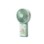Portable Cartoon-Themed Rechargeable Hand Fan Adjustable Speed Compact Size