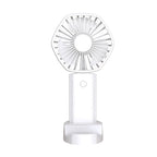 Compact USB Rechargechargeable Desk Fan Portable Quiet Adjustable Speed