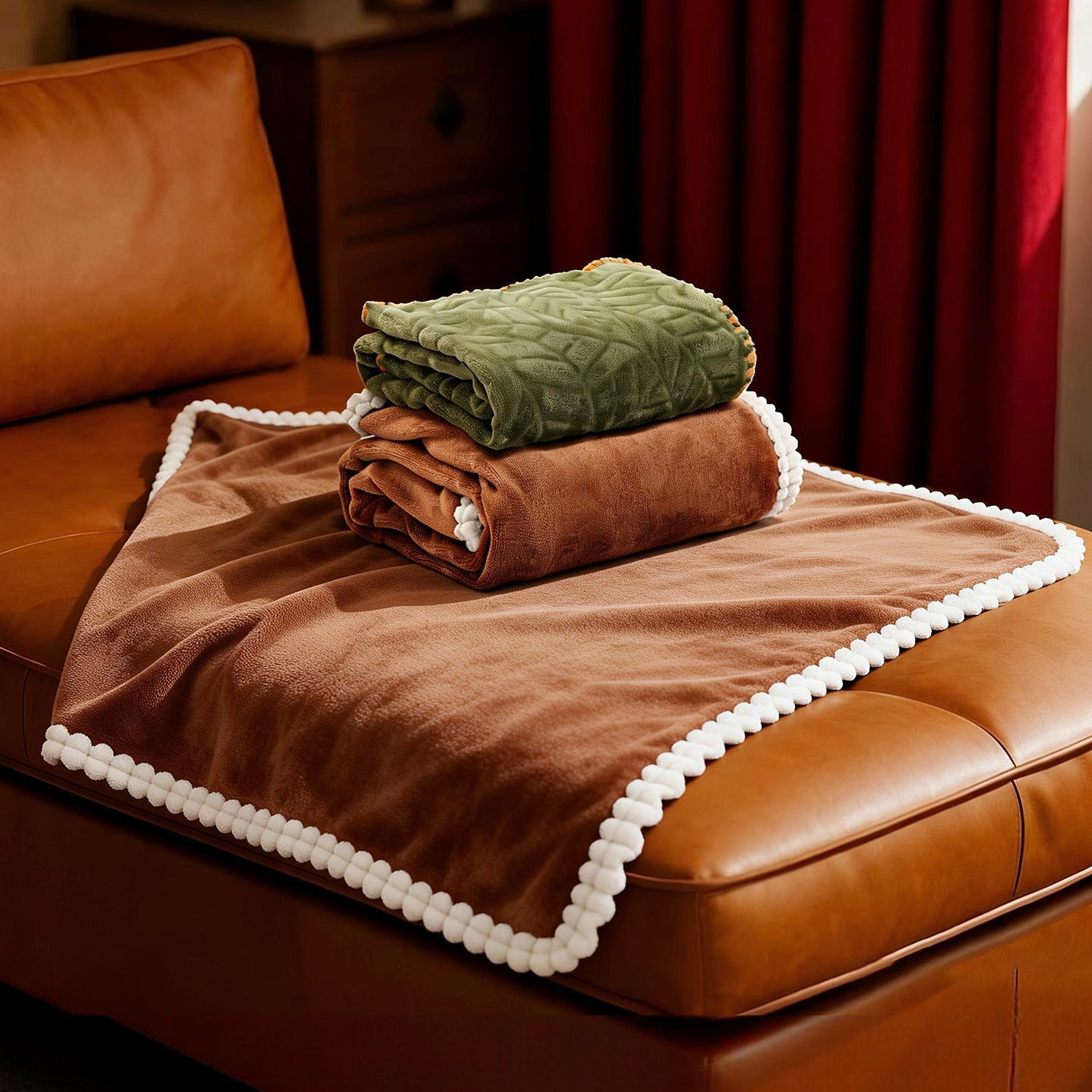 Harrow Women's Soft Elegant Throw Blanket Cozy Snuggle Blanket Machine Washable