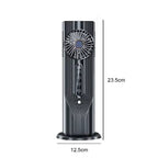 Rechargeable Vertical Desktop Fan with LED Display Touch Control Adjustable Tilt Base