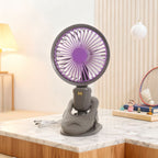 Unisex Table Fan with Clip Portable 3-Speed Adjustable 360° Swivel Quiet Operation