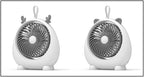 Creative Table Fan Animal Design USB Powered Compact Desk Fan