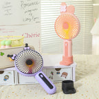 Portable Table Fan Battery Operated Compact Cordless with Multiple Speeds and LED Display