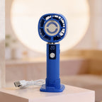 Women's Portable USB Handheld Fan with Variable Speed Control Compact Lightweight Quiet Operation