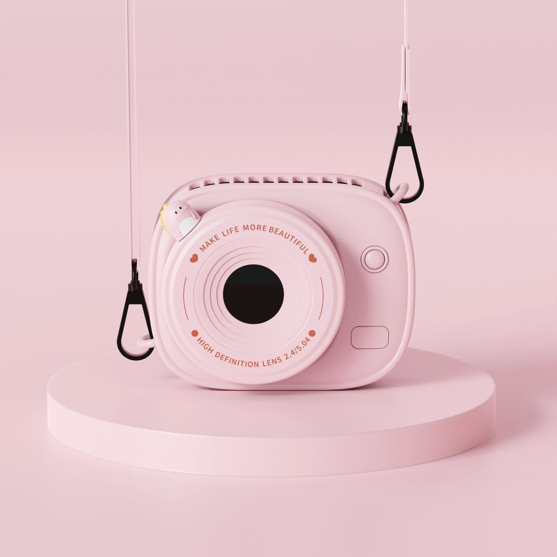 Instant Camera for Women Compact Stylish Design with High-Resolution Lens and Filters Integrated Strap
