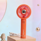 Portable USB Hand Fan for Women with Ergonomic Grip and Variable Speed Control Compact Personal Cooling