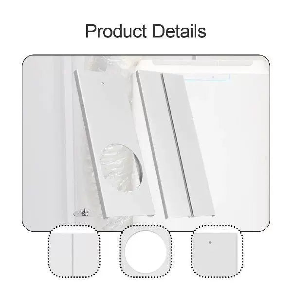 Portable Air Conditioner Window Ventilation Panel Adapter Universal Sliding Window Exhaust Kit