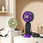 Portable Handheld Fan for Women with Flexible Design USB Rechargeable Compact Lightweight