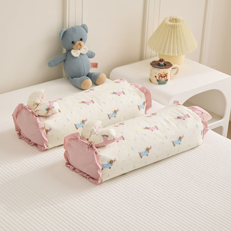 Bowlift Women’s Sleep Pillow with Cute Animal Design Hypoallergenic Removable Cover